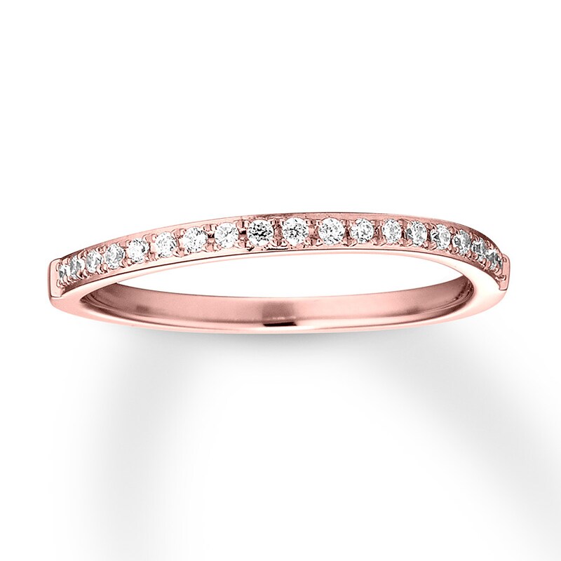 Diamond Wedding Band 1/8 carat tw 14K Rose Gold