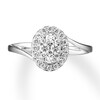 Thumbnail Image 0 of Diamond Engagement Ring 1/2 carat tw Round 14K White Gold