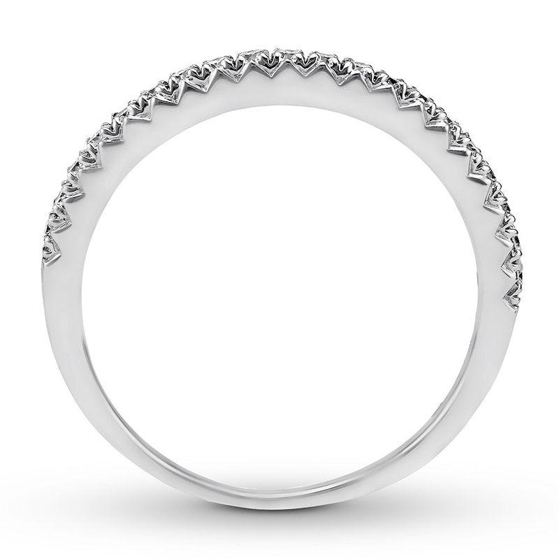 Main Image 3 of Diamond Wedding Band 1/4 ct tw Round 14K White Gold