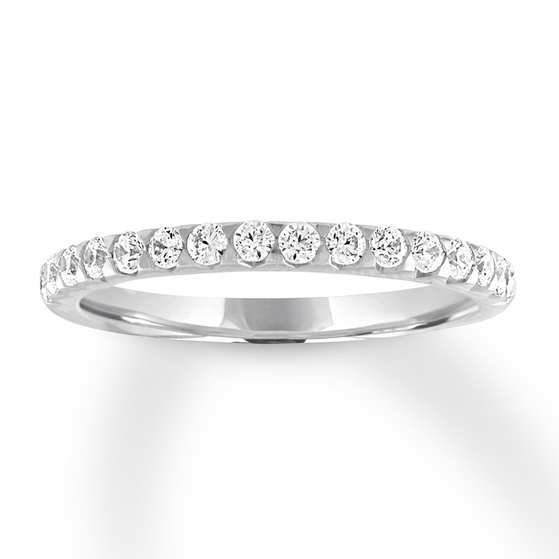 Main Image 1 of Diamond Wedding Band 1/3 carat tw Round 14K White Gold