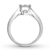 Thumbnail Image 3 of Diamond Engagement Ring 1/2 ct tw Princess-cut 14K White Gold