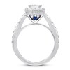Thumbnail Image 3 of Vera Wang WISH Engagement Ring 1-1/2 ct tw Princess/Round 14K Gold