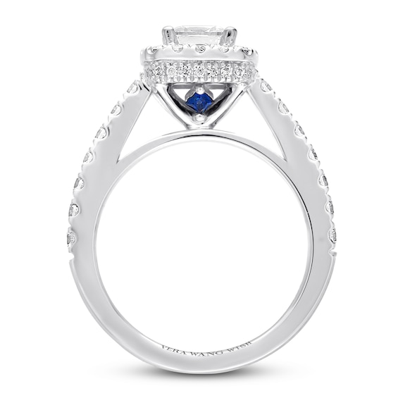 Vera Wang LOVE Engagement Ring 11/2 ct tw Diamonds 14K Gold Halo