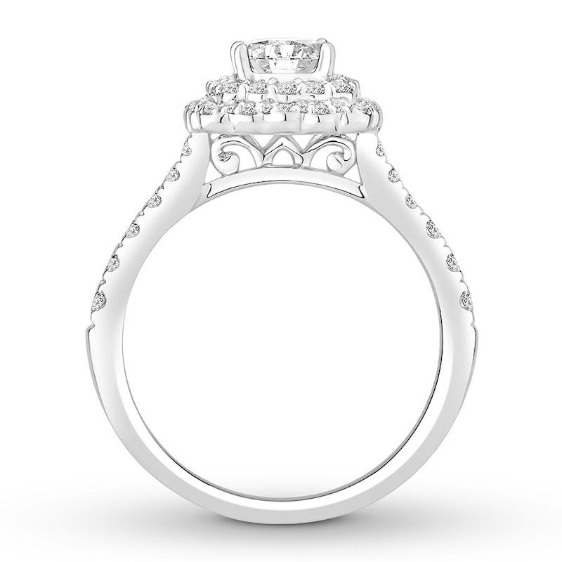 Diamond Engagement Ring 1-1/4 ct tw Round 14K White Gold