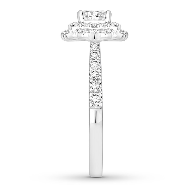 Main Image 3 of Diamond Engagement Ring 1-1/4 ct tw Round 14K White Gold