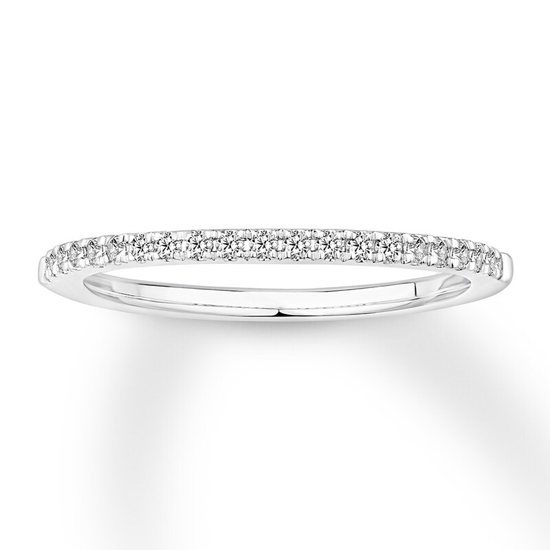 Main Image 1 of Diamond Wedding Band 1/6 carat tw Round 14K White Gold