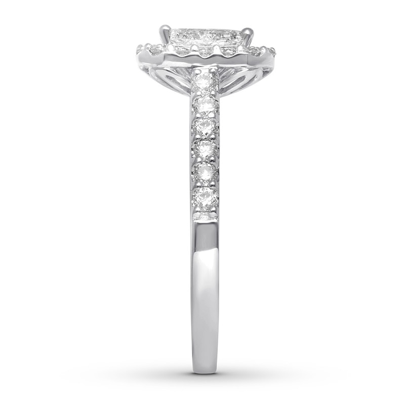 Main Image 3 of Diamond Engagement Ring 1 carat tw Pie-shaped 14K White Gold