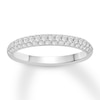 Thumbnail Image 1 of Diamond Wedding Band 1/2 carat tw Round-cut 14K White Gold