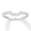 Thumbnail Image 1 of Diamond Wedding Band 1/4 ct tw Round/Baguette 14K White Gold