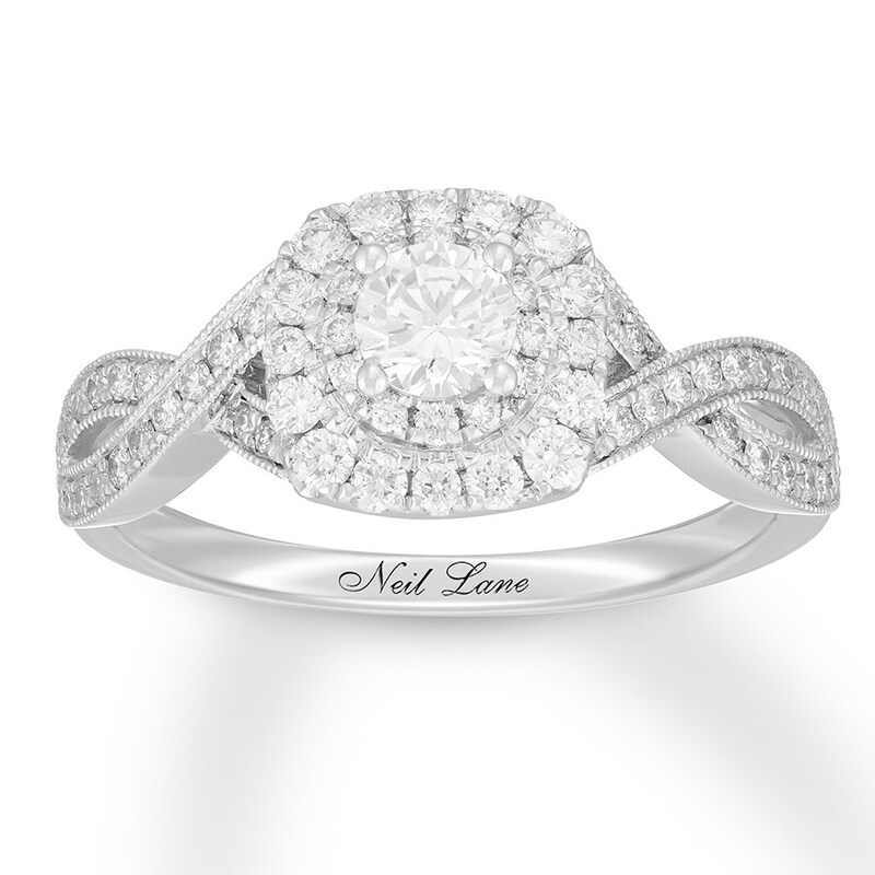 Main Image 1 of Neil Lane Engagement Ring 7/8 ct tw Diamonds 14K White Gold