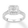 Thumbnail Image 0 of Diamond Engagement Ring 1 ct tw Princess-cut 14K White Gold
