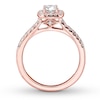 Thumbnail Image 2 of Diamond Engagement Ring 3/8 ct tw Round-cut 14K Rose Gold