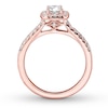 Thumbnail Image 1 of Diamond Engagement Ring 3/8 ct tw Round-cut 14K Rose Gold