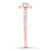 Thumbnail Image 3 of Diamond Engagement Ring 3/8 ct tw Round-cut 14K Rose Gold