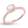 Thumbnail Image 3 of Diamond Engagement Ring 3/8 ct tw Round-cut 14K Rose Gold