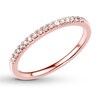 Thumbnail Image 3 of Diamond Wedding Band 1/10 ct tw Round-cut 14K Rose Gold