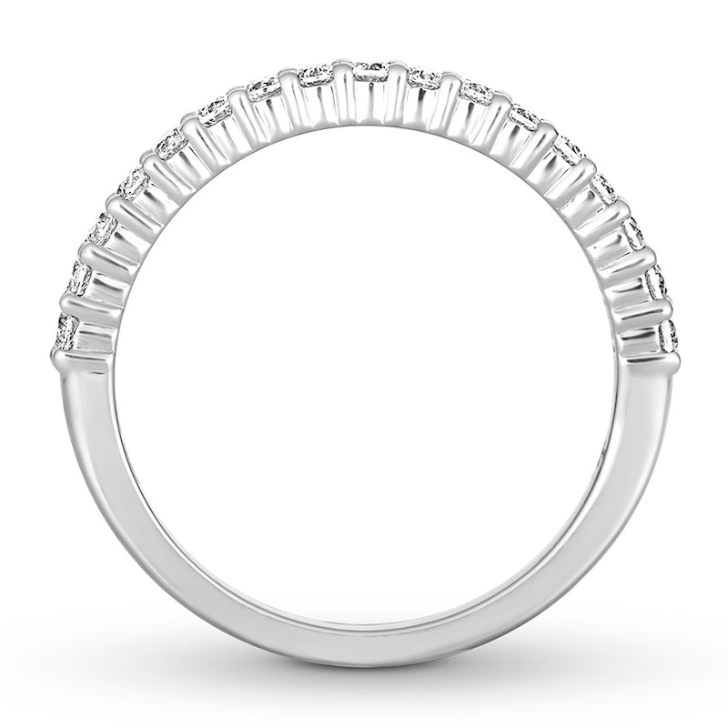 Diamond Wedding Band 3/8 carat tw Round-cut 14K White Gold
