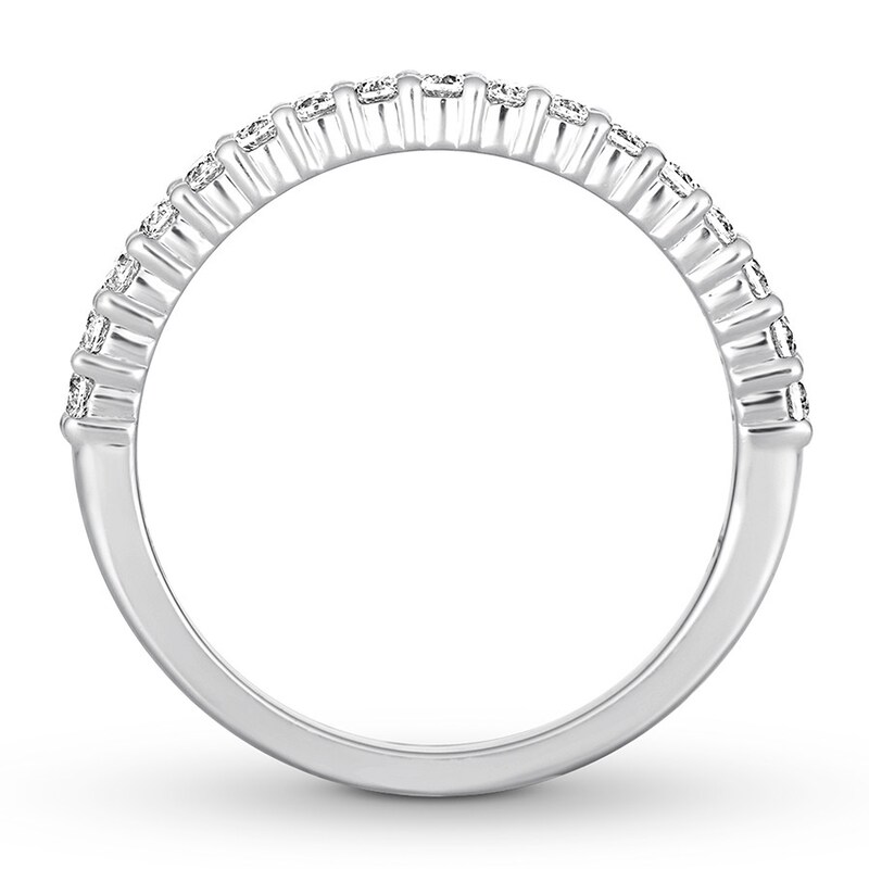 Diamond Wedding Band 3/8 carat tw Round-cut 14K White Gold