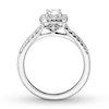 Thumbnail Image 2 of Diamond Engagement Ring 3/8 ct tw Round-cut 14K White Gold