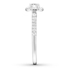 Thumbnail Image 3 of Diamond Engagement Ring 3/8 ct tw Round-cut 14K White Gold
