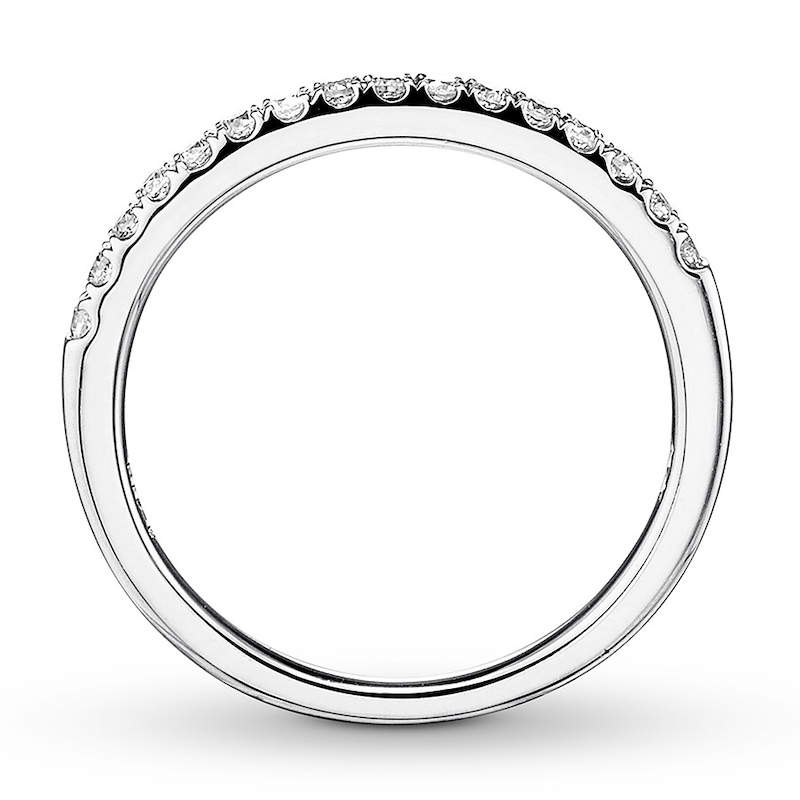 Main Image 2 of Diamond Wedding Band 1/10 ct tw Round-cut 14K White Gold