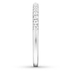 Thumbnail Image 3 of Diamond Wedding Band 1/10 ct tw Round-cut 14K White Gold