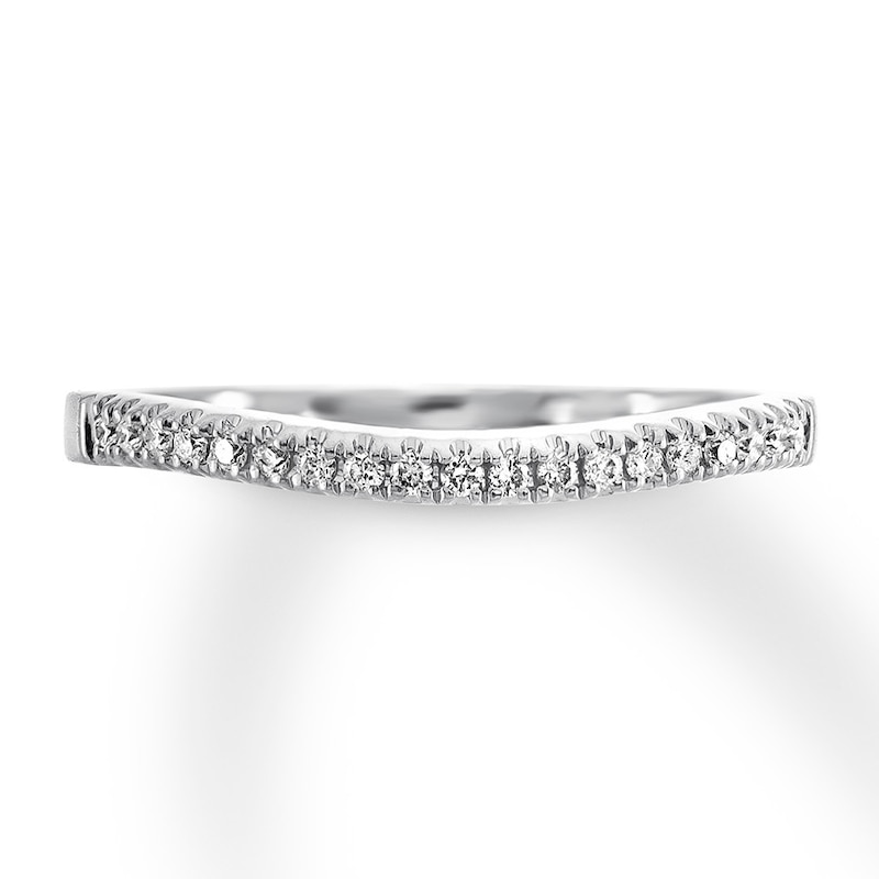 Main Image 1 of Diamond Wedding Band 1/10 ct tw Round-cut 14K White Gold