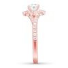 Thumbnail Image 3 of Diamond Engagement Ring 7/8 ct tw Princess-cut 14K Rose Gold