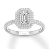 Thumbnail Image 0 of Diamond Engagement Ring 5/8 ct tw Emerald-cut 14K White Gold