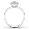 Thumbnail Image 2 of Diamond Engagement Ring 5/8 ct tw Emerald-cut 14K White Gold