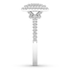 Thumbnail Image 3 of Diamond Engagement Ring 5/8 ct tw Emerald-cut 14K White Gold