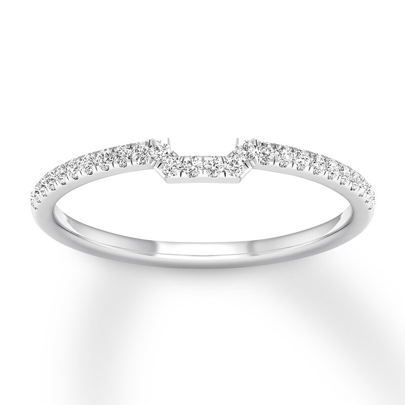 Diamond Wedding Band 1/8 carat tw Round 14K White Gold