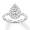 Thumbnail Image 1 of Diamond Engagement Ring 5/8 ct tw Pear-shaped 14K White Gold