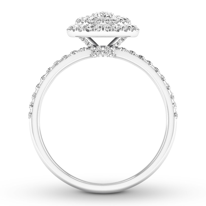 Main Image 2 of Diamond Engagement Ring 5/8 ct tw Pear-shaped 14K White Gold