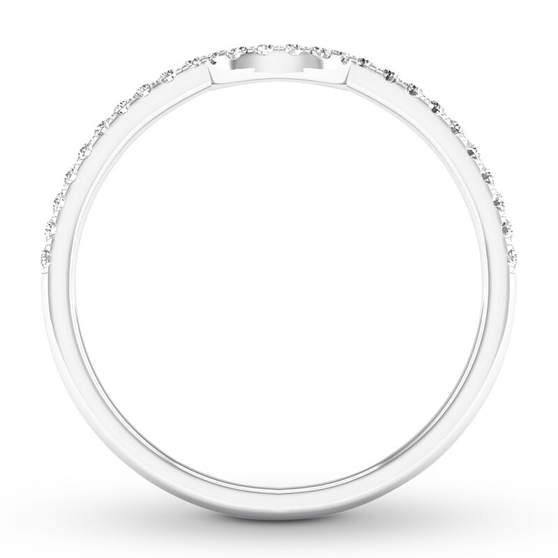 Diamond Wedding Band 1/8 carat tw Round-cut 14K White Gold