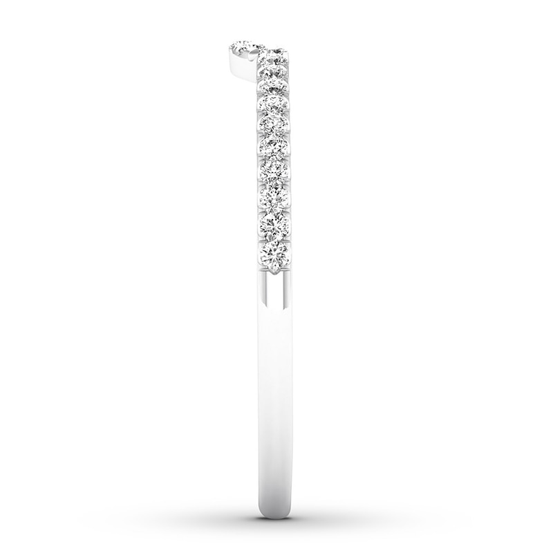 Diamond Wedding Band 1/8 carat tw Round-cut 14K White Gold