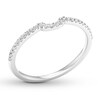 Thumbnail Image 3 of Diamond Wedding Band 1/8 carat tw Round-cut 14K White Gold