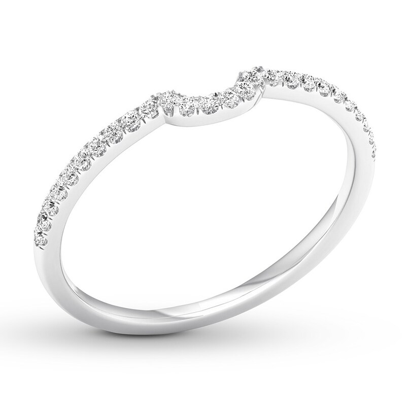 Diamond Wedding Band 1/8 carat tw Round-cut 14K White Gold