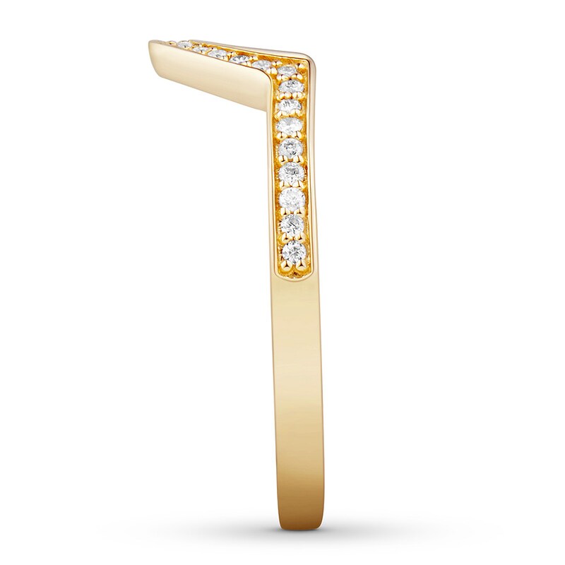 Diamond Wedding Band 1/10 carat tw Round-cut 14K Yellow Gold