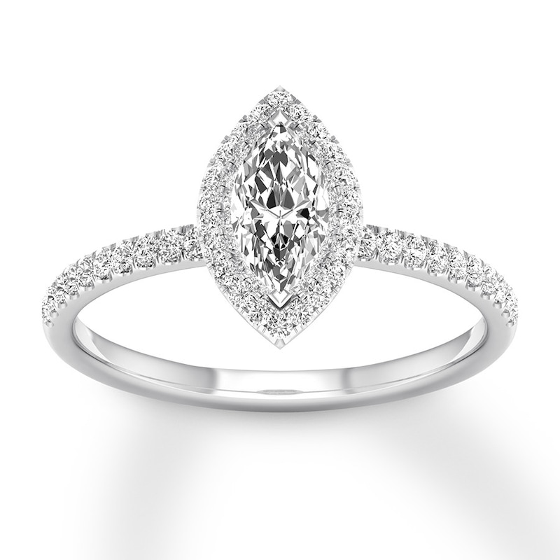 Marquise Diamond Engagement Ring 5/8 ct tw 14K White Gold | Jared
