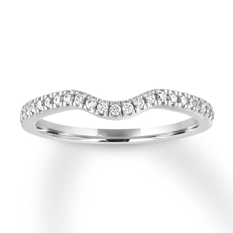 Diamond Wedding Band 1/5 carat tw Round 14K White Gold