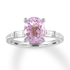 Thumbnail Image 0 of Amethyst Engagement Ring 1/3 carat tw Diamonds 14K White Gold
