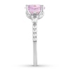 Thumbnail Image 1 of Amethyst Engagement Ring 1/3 carat tw Diamonds 14K White Gold