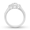 Thumbnail Image 2 of Three-Stone Diamond Ring 1-1/6 ct tw Round-cut 14K White Gold