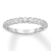 Thumbnail Image 1 of Diamond Wedding Band 1/4 ct tw Bezel-set/Round 14K White Gold