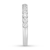 Thumbnail Image 3 of Diamond Wedding Band 1/4 ct tw Bezel-set/Round 14K White Gold