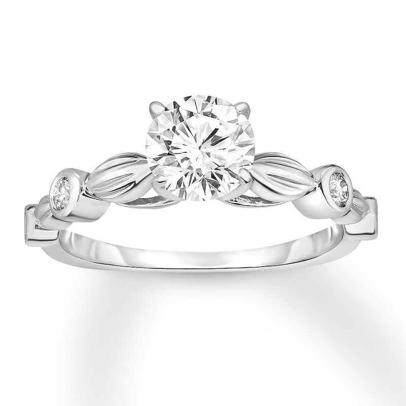 Main Image 1 of Diamond Engagement Ring 3/4 ct tw Round-cut 14K White Gold