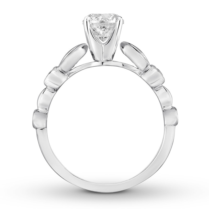 Main Image 2 of Diamond Engagement Ring 3/4 ct tw Round-cut 14K White Gold