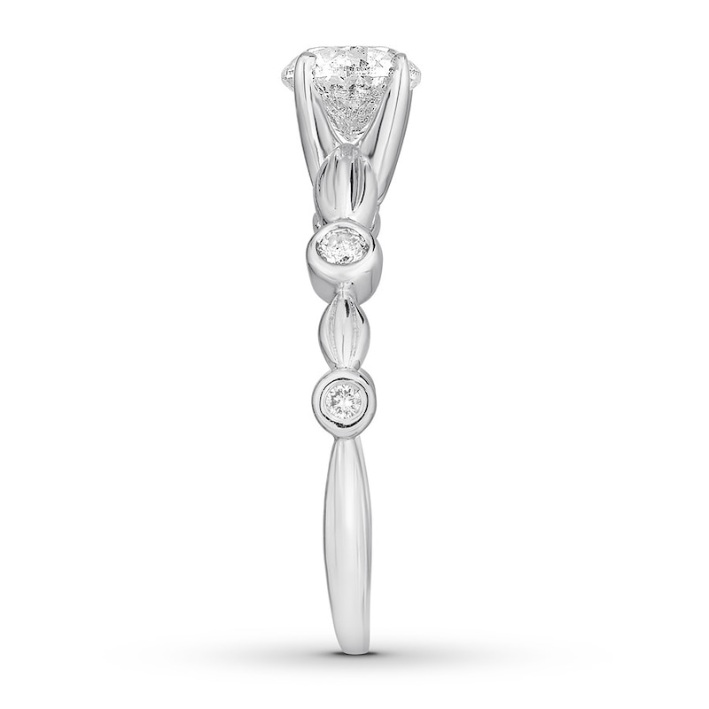 Main Image 3 of Diamond Engagement Ring 3/4 ct tw Round-cut 14K White Gold