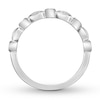 Thumbnail Image 1 of Diamond Wedding Band 1/15 ct tw Bezel-set 14K White Gold
